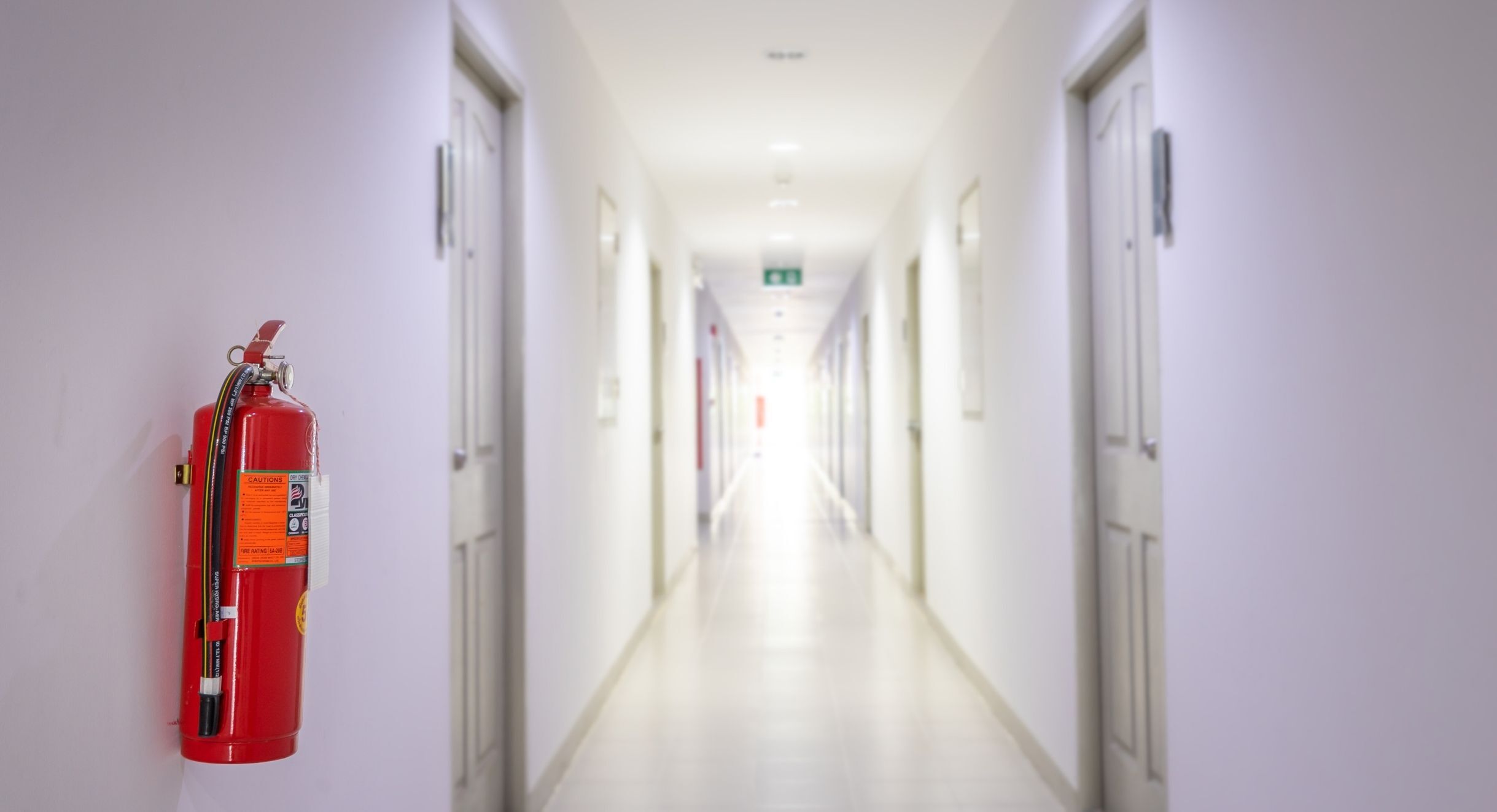 Blur of fire system in the hotel CANVA STOCK PHOTO